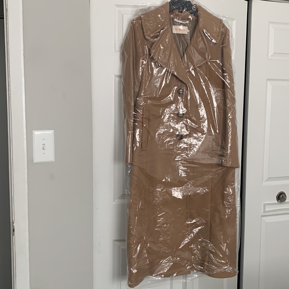 Tory Burch Long Wool/Cashmere Camel Coat - Picture 10 of 13